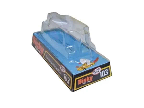 Dinky Toys 103 Spectrum Patrol Car (SPC) Captain Scarlet Blister/Bubble Repro Box