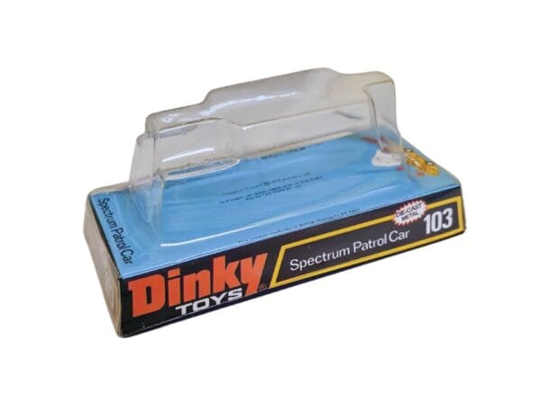 Dinky Toys 103 Spectrum Patrol Car (SPC) Captain Scarlet Blister/Bubble Repro Box
