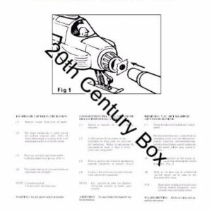 Dinky Toys 351 Shado Interceptor Reproduction Instruction Sheet