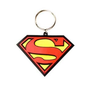 Superman Logo Rubber Keyring