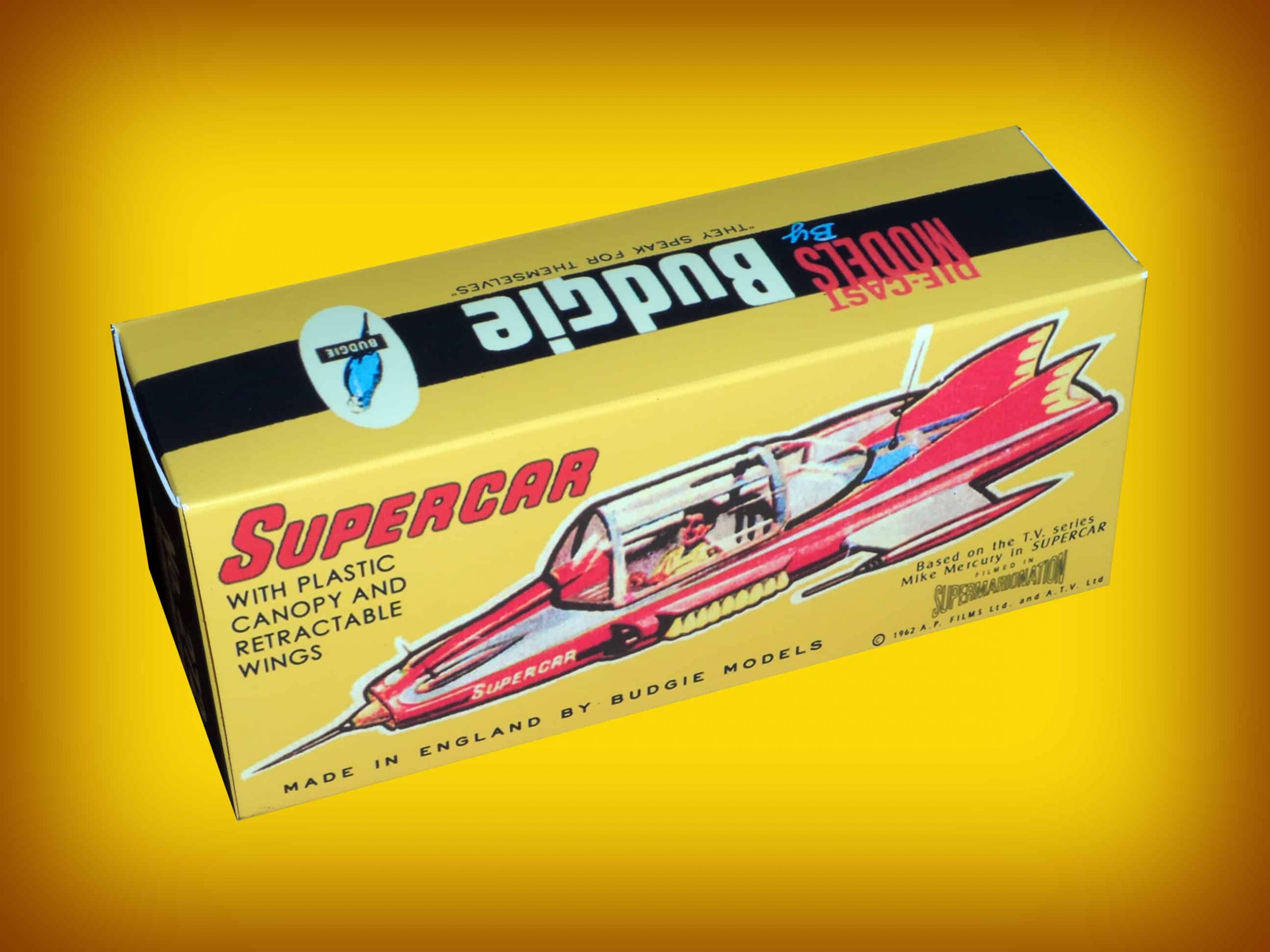 Budgie 272 supercar-Gerry Anderson-Remplacement Repro Canopy fenêtre Top Unité