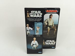 Star Wars 12 Inch Luke Skywalker Reproduction Box and Inserts rear