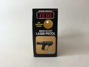 Replacement Vintage Star Wars The Return Of The Jedi Biker Scout Laser Pistol box and inserts