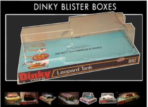 Dinky Toys 692 Leopard Tank Reproduction Blister box