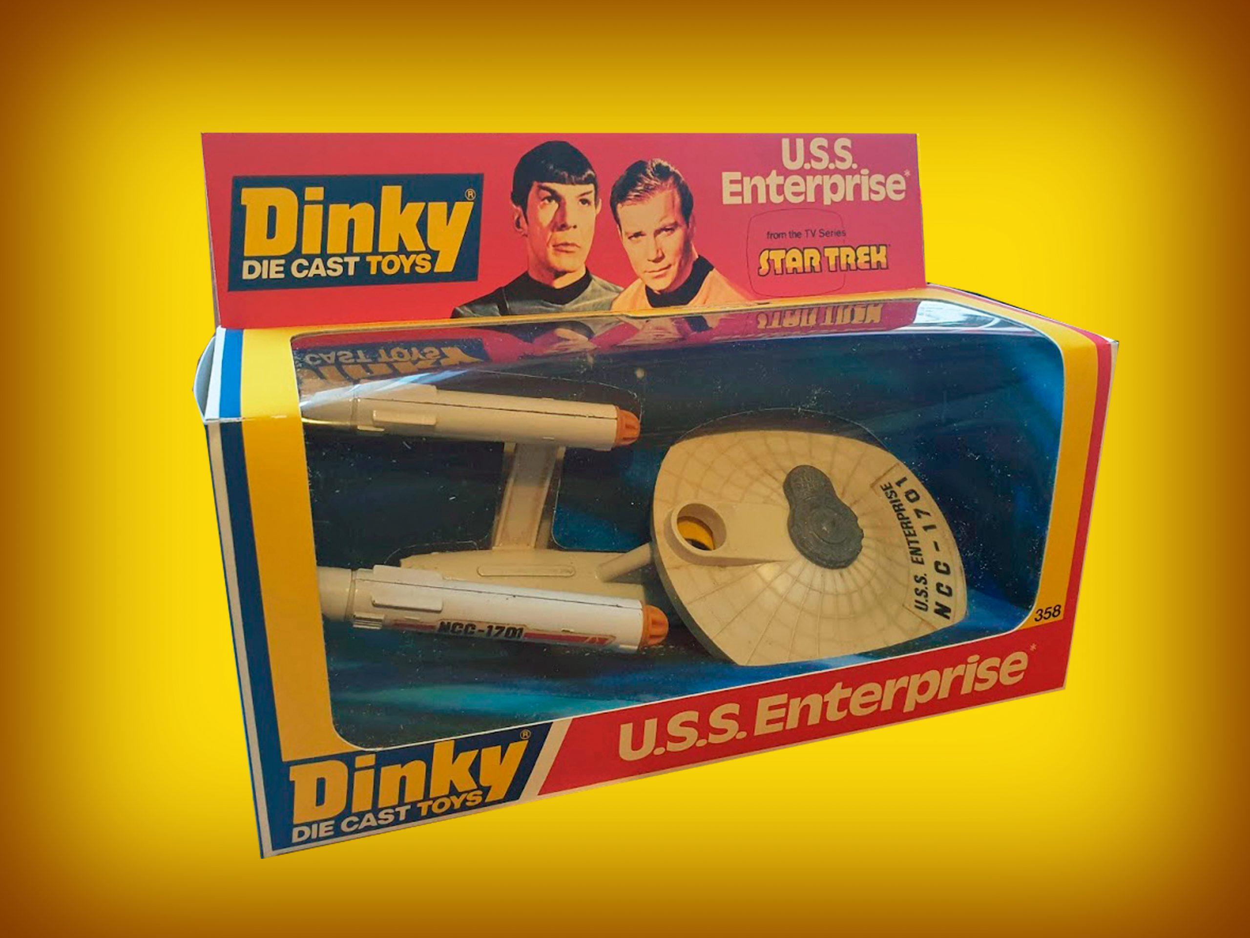 Dinky 358 Star Trek USS Enterprise reproduction Shuttle craft 