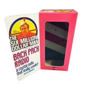 Denys Fisher Six Million Dollar Man Back Pack Radio Reproduction Box