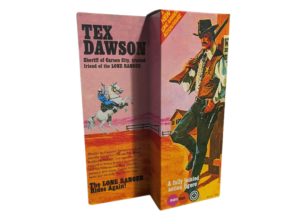 Marx Toys Tex Dawson Figure Repro Box front