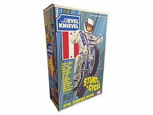Ideal Toys Evel Knievel Stunt Cycle US Version Reproduction Box front