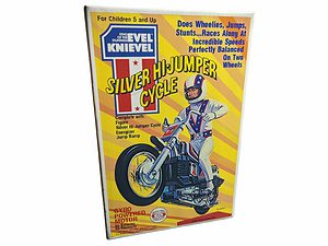 Ideal Toys Evel Knievel Silver High Jumper Reproduction Box Front