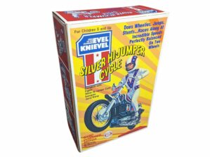 Ideal Toys Evel Knievel Silver High Jumper Reproduction Box