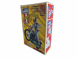 Ideal Toys Evel Knievel Silver High Jumper Reproduction Box Side