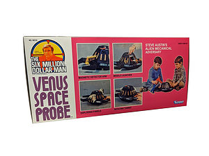 Kenner Six Million Dollar Man Venus Space Probe Reproduction Box side 1