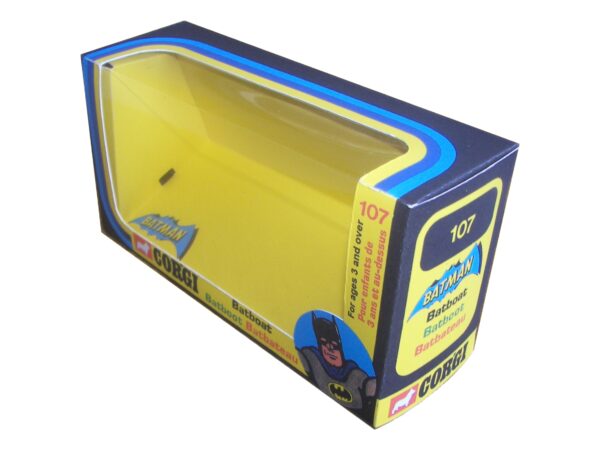 Corgi Toys 107 Batboat and Trailer Repro Window Box Corgi Toys 107 Batboat and Trailer Repro Window Box