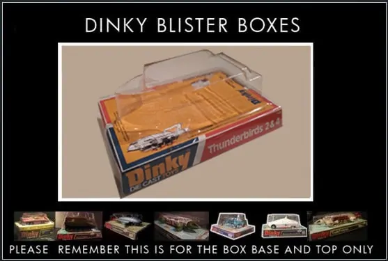 Dinky Toys 106 Thunderbird 2 Red/Blue Version Blister/Bubble Repro Box Dinky Toys 106 Thunderbird 2 Red/Blue Version Blister/Bubble Repro Box