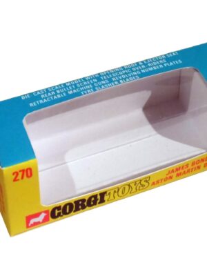 Corgi Toys 270 James Bond DB5 Slim Line Repro Box