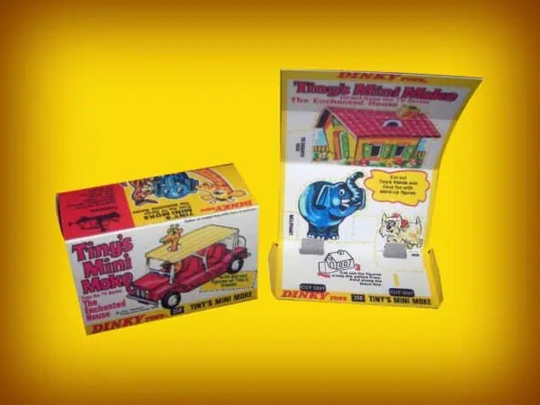 350-Tinys-Mini-Moke-inner-and-outer-scaled-1.jpg Dinky Toys 350 Tiny's Mini Moke Repro Box