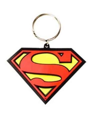 Superman Logo Rubber Keyring