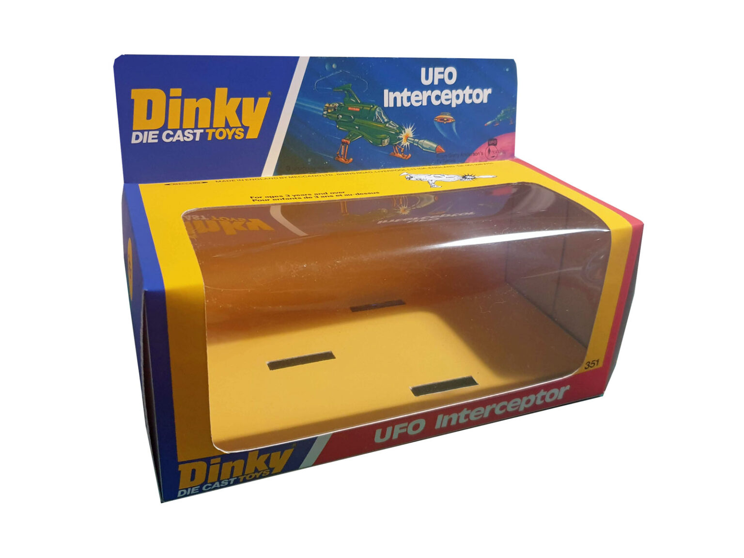 Dinky Toys 351 Shado UFO Interceptor Repro Window Box - 20th Century Box