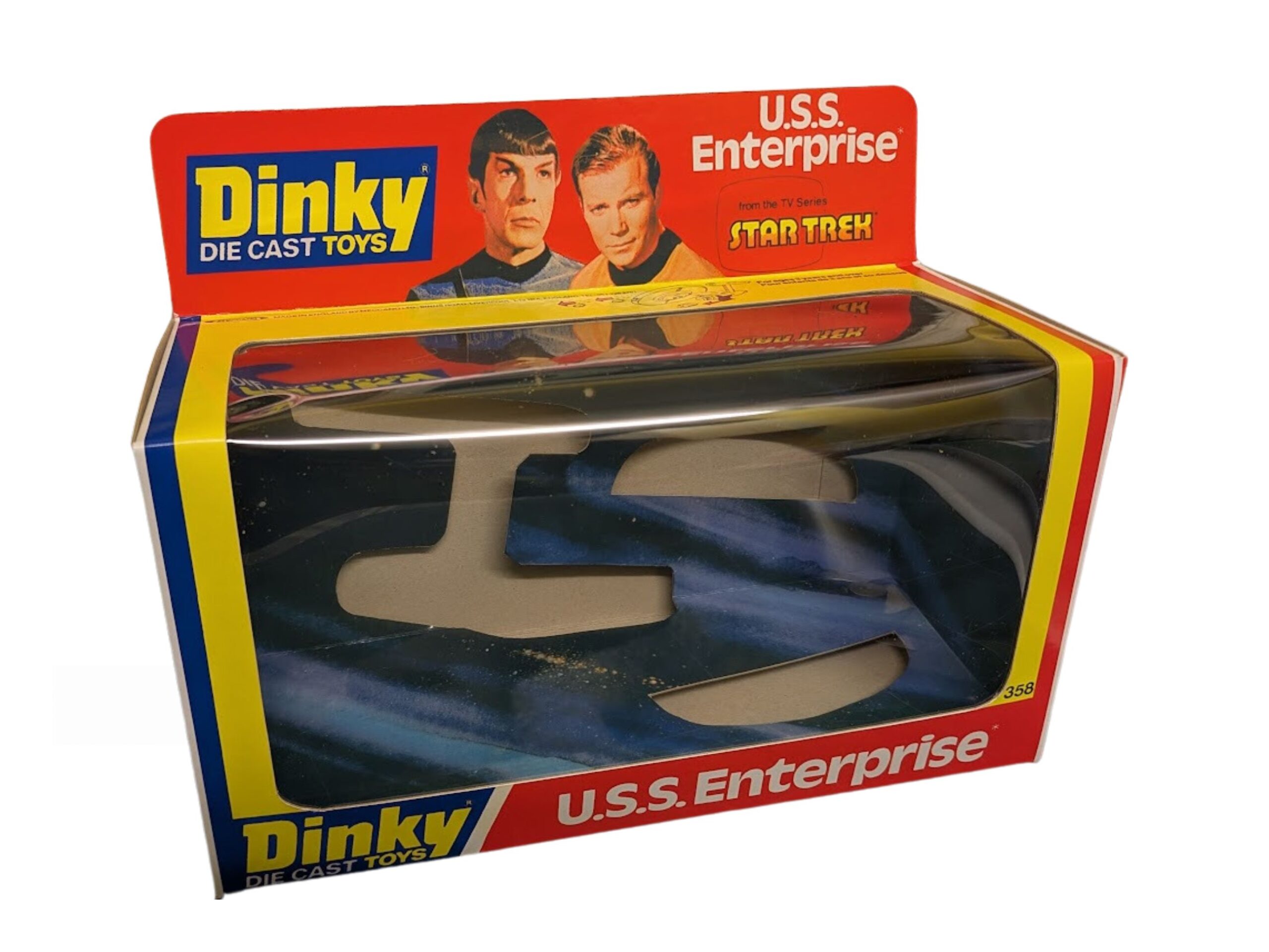 Dinky Toys 358 Star Trek U.S.S. Enterprise Repro Window Box - 20th