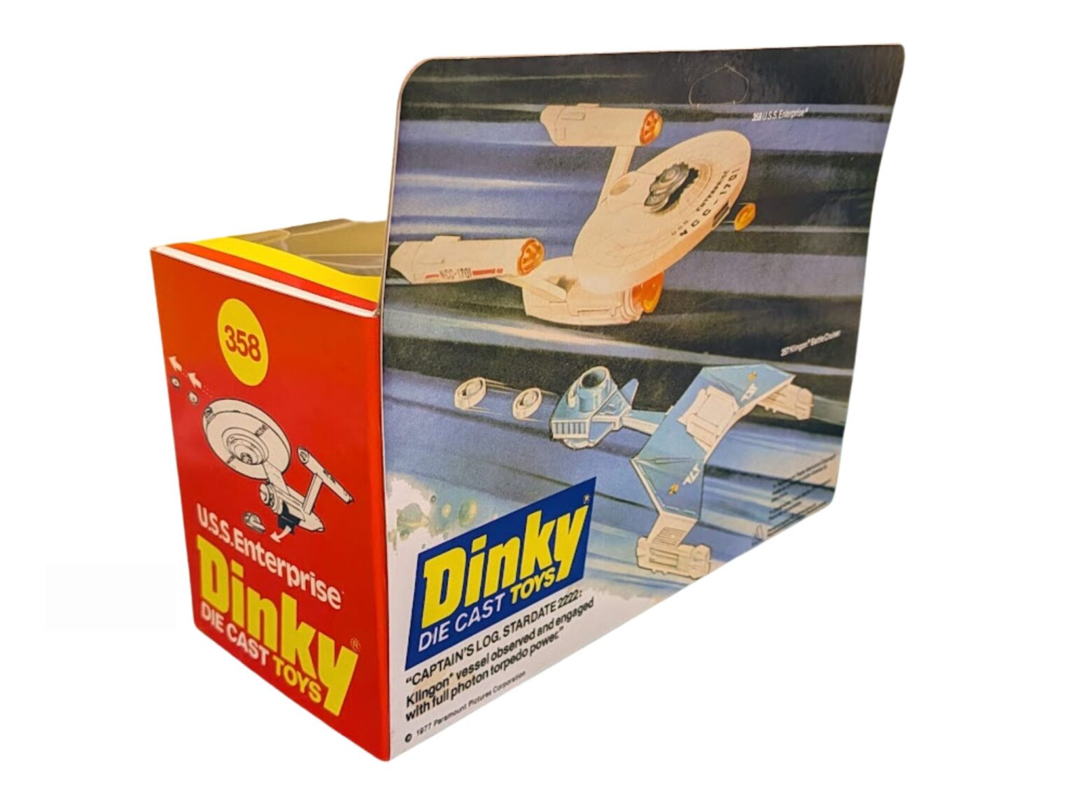Dinky Toys 358 Star Trek U.S.S. Enterprise Repro Window Box - 20th ...