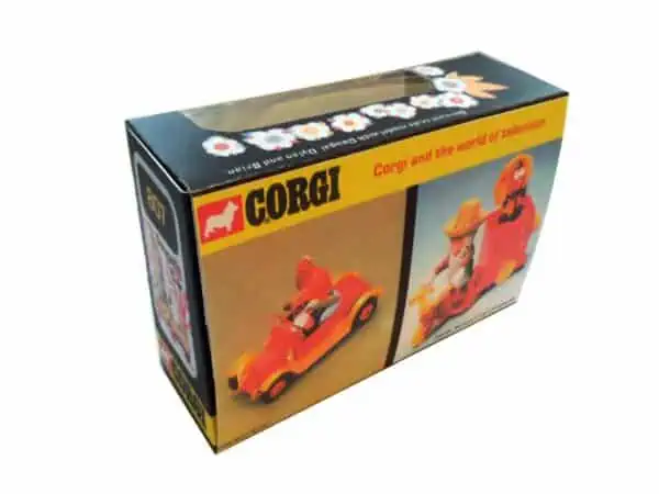 807-Dougal-Black-rear-scaled-1.jpg Corgi Toys 807 Magic Roundabout Dougal's Car Black Version Repro Box