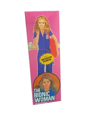 Denys Fisher Bionic Woman Mission Purse Figure Repro Box (Non Window Version)