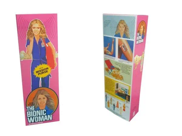 BW-UK-Mission-Purse-Front-a.jpg Denys Fisher Bionic Woman Mission Purse Figure Repro Box (Non Window Version)