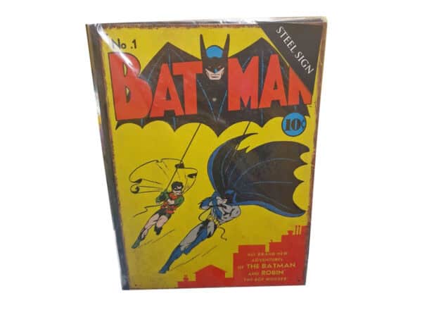 DC Comics Batman No.1 Metal Wall Hanging Sign Plaque Retro Decor Wall Art