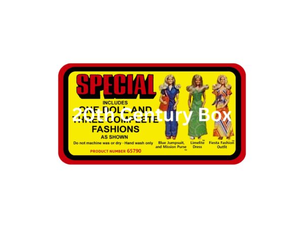 Kenner Bionic Woman Mission Purse Additional Costume Reproduction Sticker Kenner Bionic Woman Mission Purse Additional Costume Reproduction Sticker