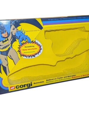 Corgi Toys Giftset 40 1979 Flat Box Batmobile, Batboat and Batcopter Repro Box
