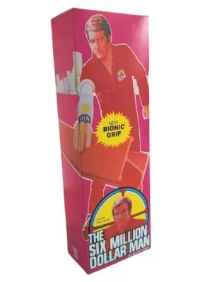 Denys Fisher Six Million Dollar Man Bionic Grip Figure Repro Box (Non Window Version)