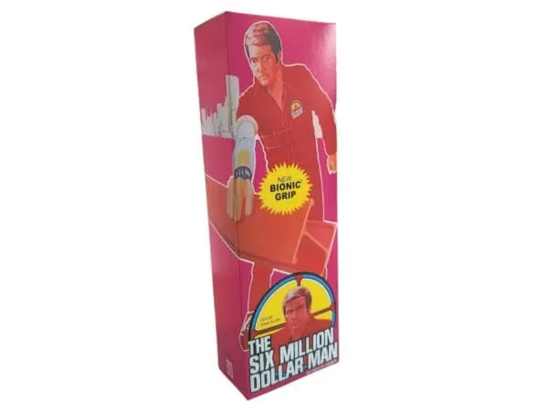 Denys Fisher Six Million Dollar Man Bionic Grip Figure Repro Box (Non Window Version)