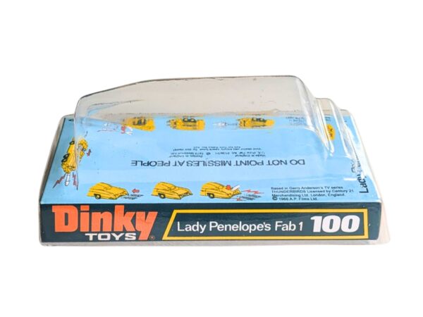 Dinky Toys 100 FAB 1 Rolls Royce Short Version Blister/Bubble (Thick Font) Repro Box