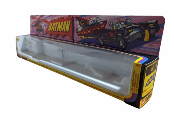 Corgi Toys Giftset 40 Batmobile, Batboat and Batcopter Repro Box with Plastic inner Corgi Toys Giftset 40 Batmobile, Batboat and Batcopter Repro Box with Plastic inner