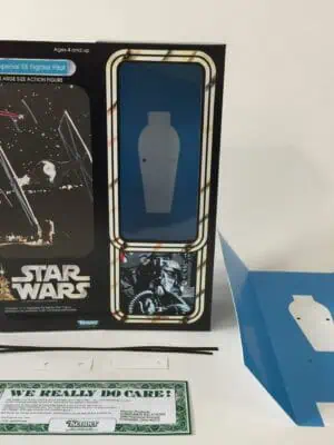 Custom Vintage Star Wars 12″ Tie Fighter Pilot box and inserts