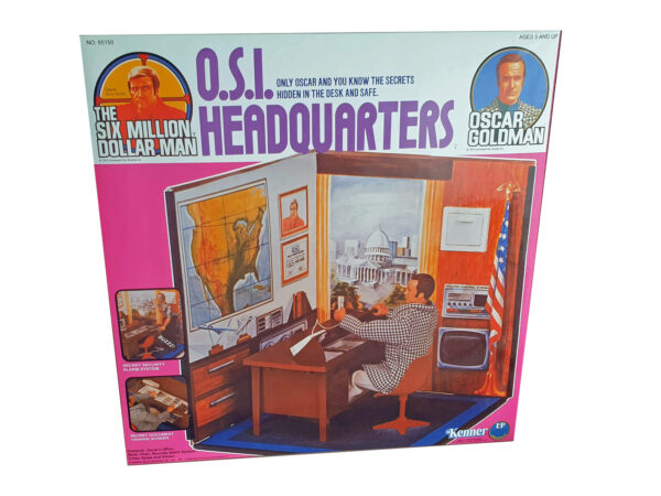 Kenner Six Million Dollar Man O.S.I. Headquarters Reproduction Box Kenner Six Million Dollar Man O.S.I. Headquarters Reproduction Box