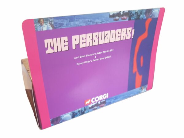 Persuaders-Code-3-rear-scaled-1.jpg Corgi Toys Persuaders! Aston Martin DBS and Ferrari Dino 246GT Code 3 Reproduction Box