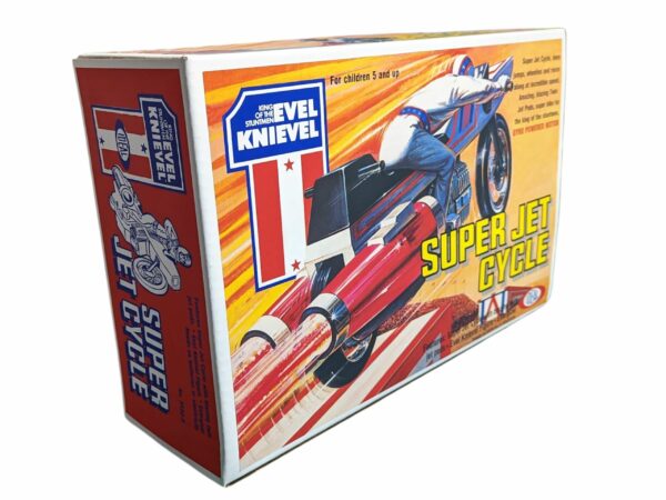 Ideal Toys Evel Knievel Super Jet Cycle Reproduction Box