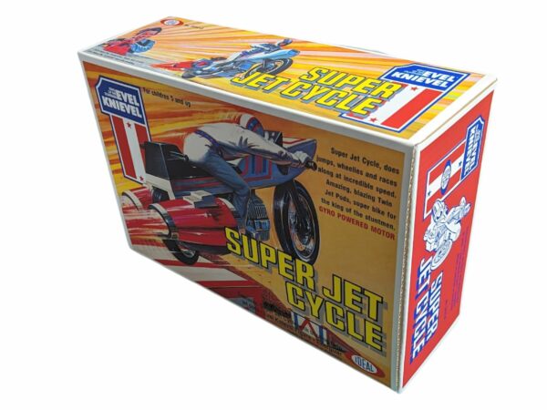 Ideal Toys Evel Knievel Super Jet Cycle Reproduction Box