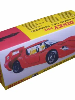 Dinky Toys 217 Alfa Romeo OSI Scarabeo Repro Box