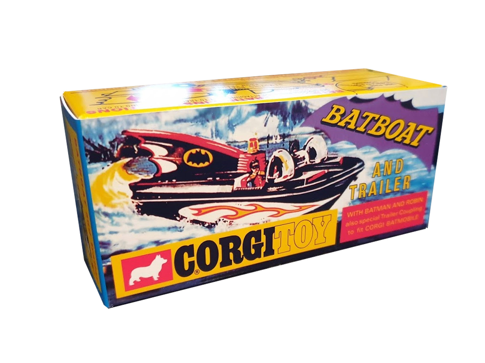 Corgi Toys 107 Batboat and Trailer Repro Box - 20th Century Box