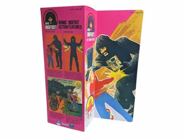 Kenner Six Million Dollar Man Biosonic Bigfoot Figure 2nd Version Reproduction Box