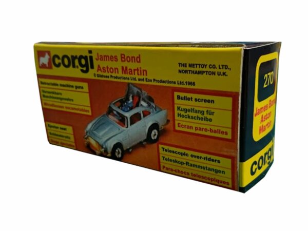 Corgi Toys 270 – 1978 version James Bond Aston Martin DB5 Repro Box Corgi Toys 270 - 1978 version James Bond Aston Martin DB5 Repro Box