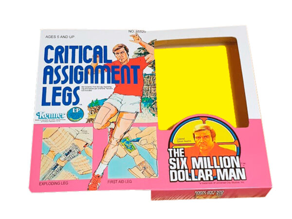 Kenner Six Million Dollar Man Critical Assignment Legs Reproduction Box