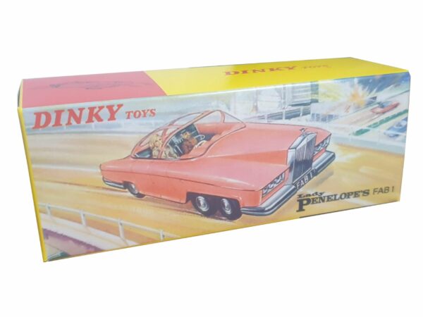 Dinky Toys 100 Lady Penelope’s FAB 1 Repro Box Dinky Toys 100 Lady Penelope's FAB 1 Repro Box