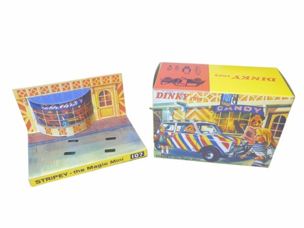 Dinky Toys 107 Stripey The Magic Mini Repro Box Dinky Toys 107 Stripey The Magic Mini Repro Box
