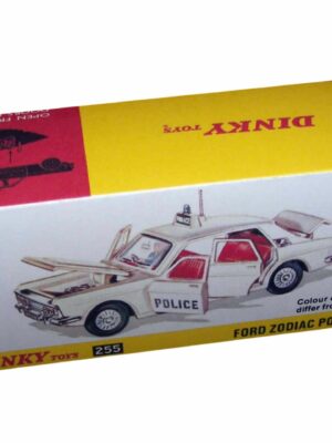 Dinky Toys 255 Ford Zodiac Police Car Repro Box
