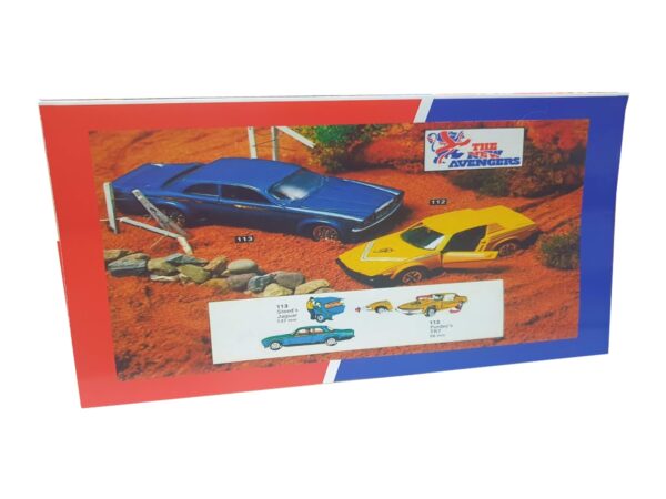 Dinky Toys 307 New Avengers Steed's Jaguar XJ12 and Purdey's TR7 Repro Box Code 3