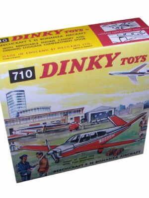 Dinky Toys 710 Beechcraft Aircraft Repro Box Dinky Toys 710 Beechcraft Aircraft Repro Box