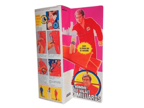 Meccano French Bionic Grip Six Million Dollar Man Figure Repro Box Meccano French Bionic Grip Six Million Dollar Man Figure Repro Box